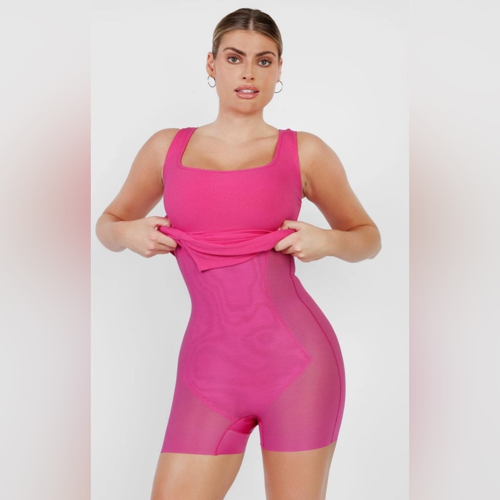 Popilush Shapewear Modal Sculpting Mini Tank Dress - Picture 3 of 8